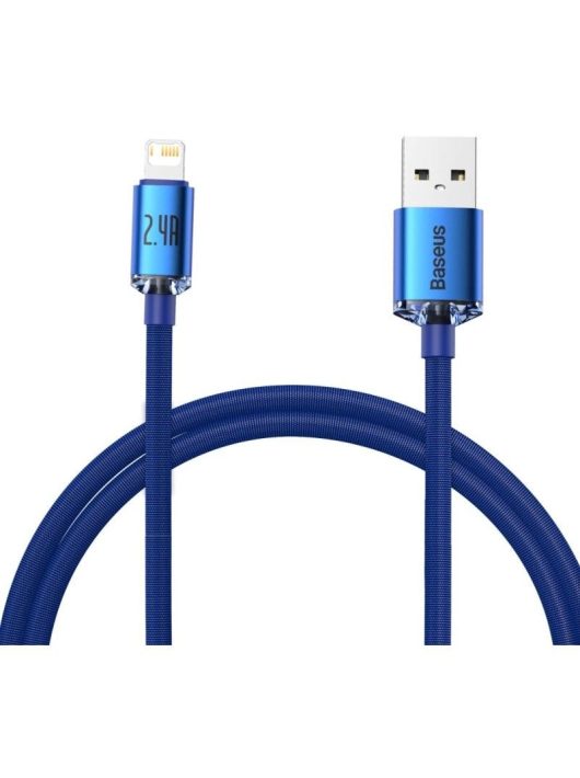 Baseus Crystal Shine USB a Lightning 2.4A 1.2m Blue