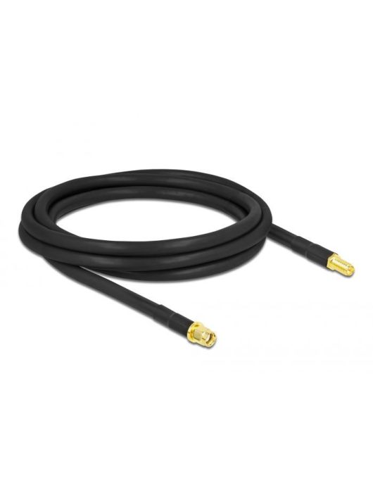 DeLock Antenna Cable RP-SMA plug to RP-SMA jack LMR/CFD300 2m low loss