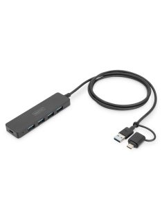 Digitus DA-70236 4-Port USB 3.0 Black