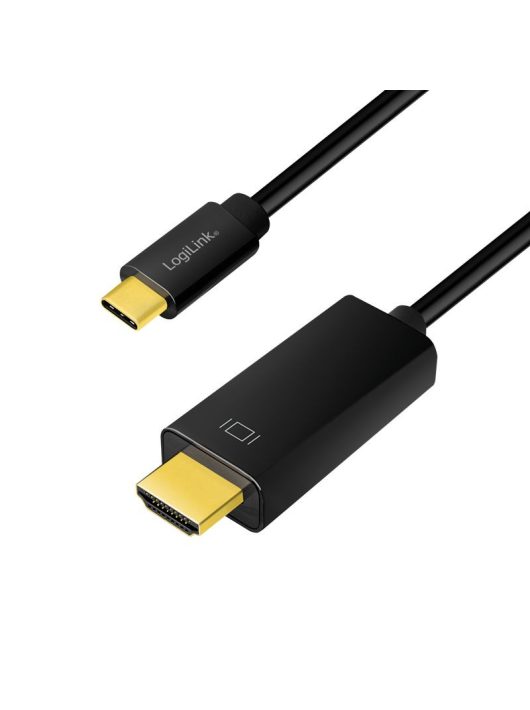 Logilink USB 3.2 Gen1 Type-C cable C/M to HDMI-A/M 4K/60Hz 3m Black