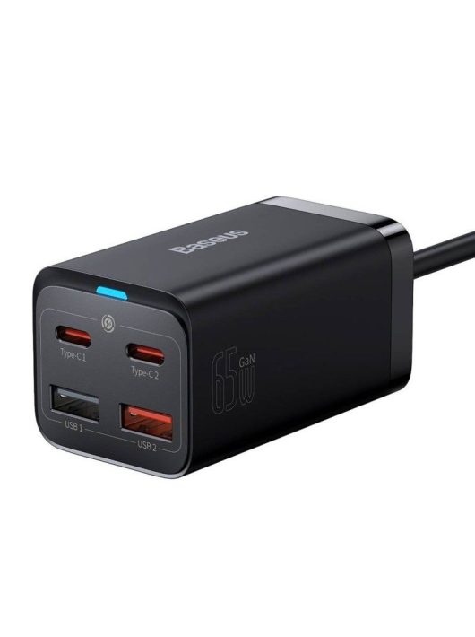 Baseus GaN3 Pro gyorstöltő 2xUSB-C 2xUSB 65W Black