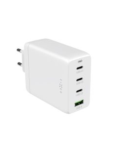   FIXED hálózati töltő 3xUSB-C 1xUSB-A kimenet, GaN technológia,PD 3.0, 100W, fehér