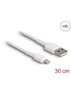 DeLock USB Charging Cable for iPhone/iPad/iPod 30cm White