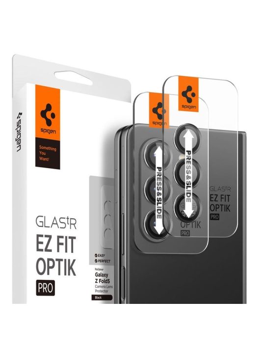 Spigen Glass tR EZ Fit Optik Pro 2 Pack, black - Samsung Galaxy Z Fold5