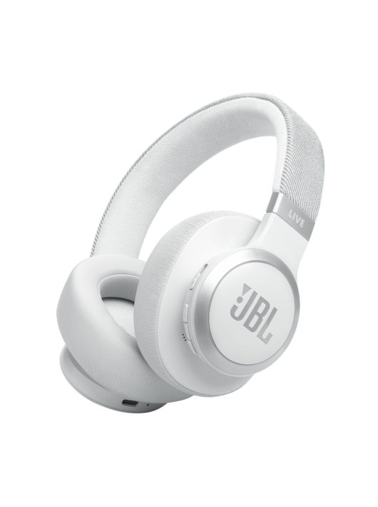 JBL Live 770NC Bluetooth Over-Ear Noise-Cancelling Headset White