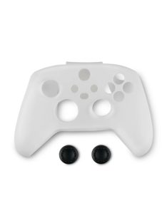   Spartan Gear Controller Silicon Skin Cover and Thumb Grips White (XBX)