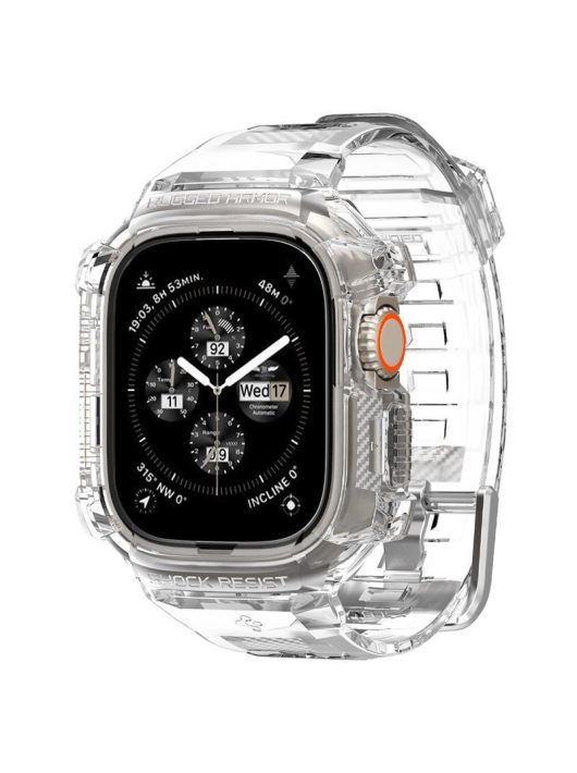 Spigen Rugged Armor Pro, crystal clear - Apple Watch Ultra 2/Ultra 49mm