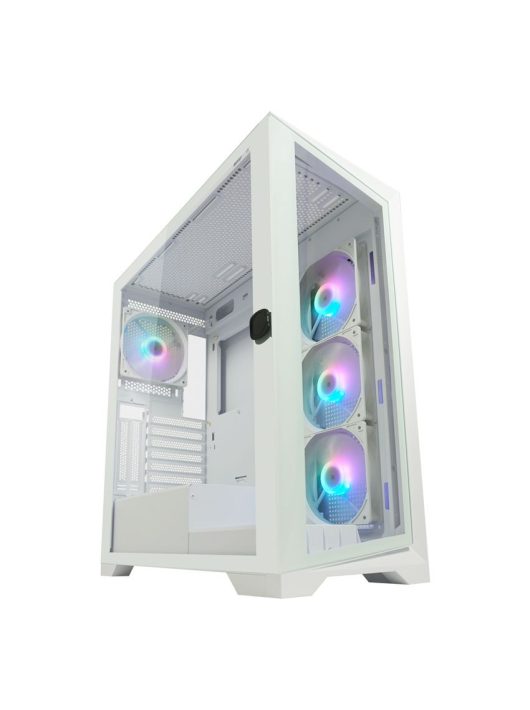 LC Power 806W Crosswind X Gaming Case ARGB Tempered Glass White