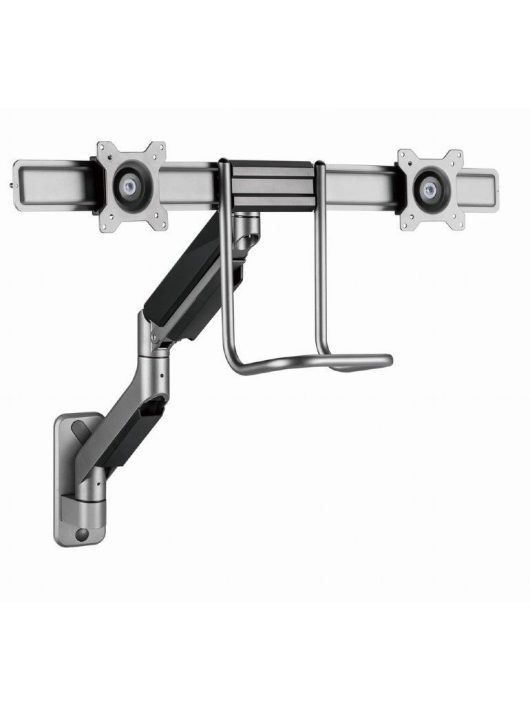 Gembird MA-WA2-02 Adjustable wall 2-display mounting arm, 17?-32? Black