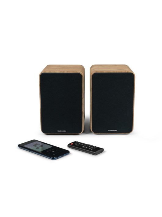 Thomson WS602DUO Bluetooth Bookshelf Speaker Wood