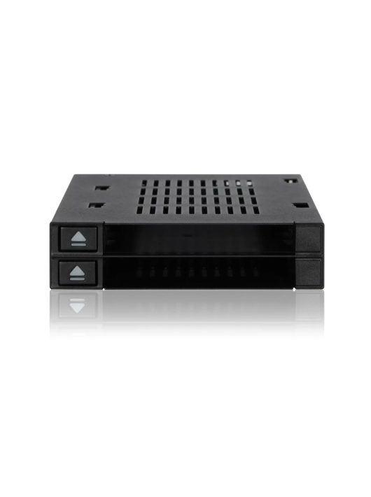 IcyDock flexiDOCK MB522SP-B Dual 2.5? SSD Dock Trayless Hot-Swap SATA / SAS Mobile Rack for Ext 3.5? Bay