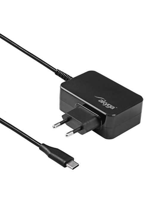 Akyga AK-ND-80 5-20V / 2.25-3A 45W USB-C Power Delivery 3.0 GaN cable 1,8m Black