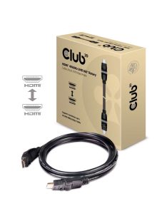 Club3D HDMI 2.0 4K60Hz UHD 360 Degree Rotary cable 2m Black