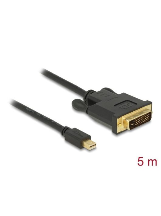 DeLock Kabel mini DisplayPort 1.1 Stecker > DVI 24+1 Stecker 5m Black