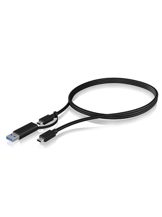 Raidsonic IcyBox IB-CB031 USB Type-C to Type-A & Type-C Cable 1m Black