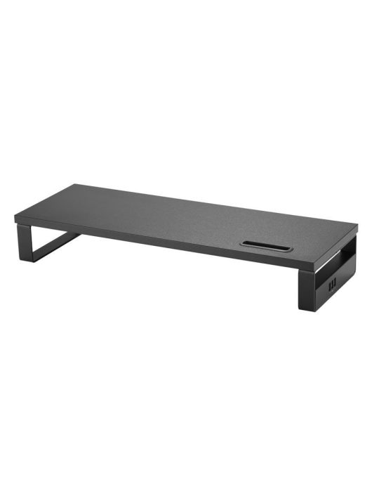 EQuip Desktop Monitor Stand with USB Black