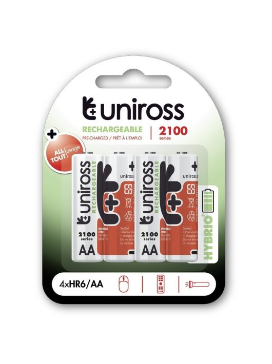 Uniross Hybrio 2100mAh AA Ni-MH akkumulátor 4db/csomag