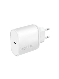   Logilink USB power socket adapter 1x USB-C (PD) 20W oval White