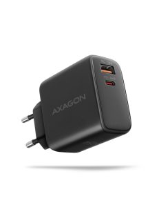   AXAGON ACU-PQ45 PD3.0 & QC4+ 2xOutputs Wall Charger 45W Black