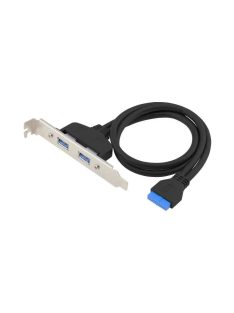   Conceptronic  EMRICK11B 19-Pin Female to Dual USB-A Female USB 3.0 Adapter USB 3.2 Gen 1 5Gbit/s