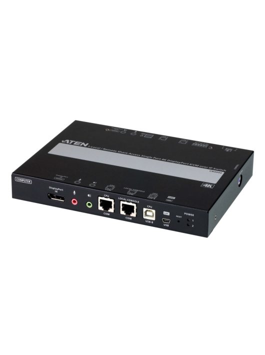 ATEN 1-Local/Remote Share Access Single Port 4K DisplayPort KVM over IP Switch