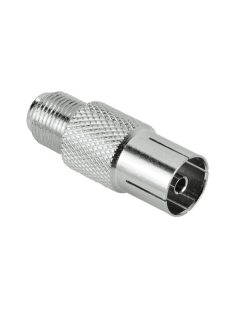 Hama FIC SAT F ALJ - KOAX ALJ Adapter Silver