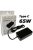 LC Power LC-NB-GAN-65-C 65W USB-C Notebook Power Adapter Black