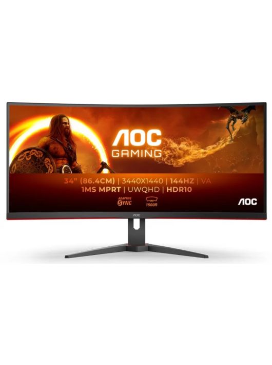 AOC 34" CU34G2XE/BK LED Curved