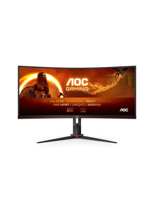 AOC 34" CU34G2XP/BK LED Curved