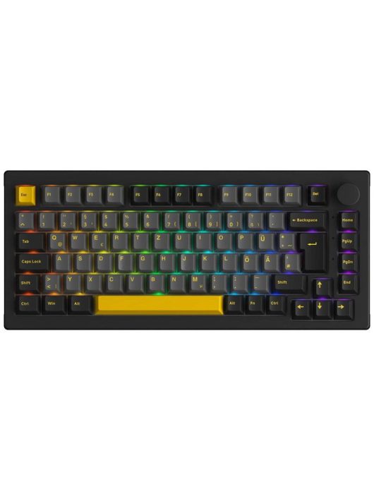 Akko 5075S CS Crystal RGB Keyboard Black/Gold UK