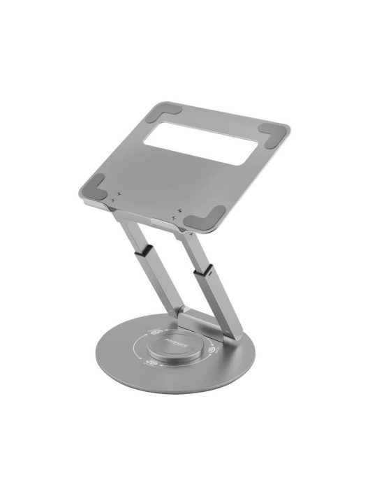 Promate  DeskMate-6 Ergonomic Multi-Level Aluminium Laptop Stand Silver