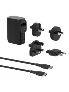   Belkin BoostCharge Hybrid Wall Charger 25W + Power Bank 5K + Travel Adapter Kit Black