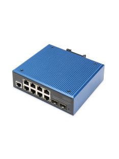   Digitus Industrial 8+2-Port L2 managed Gigabit Ethernet PoE Switch