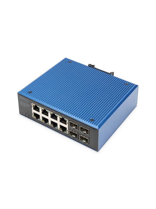 Digitus Industrial 8+4 -Port Gigabit Ethernet PoE Switch