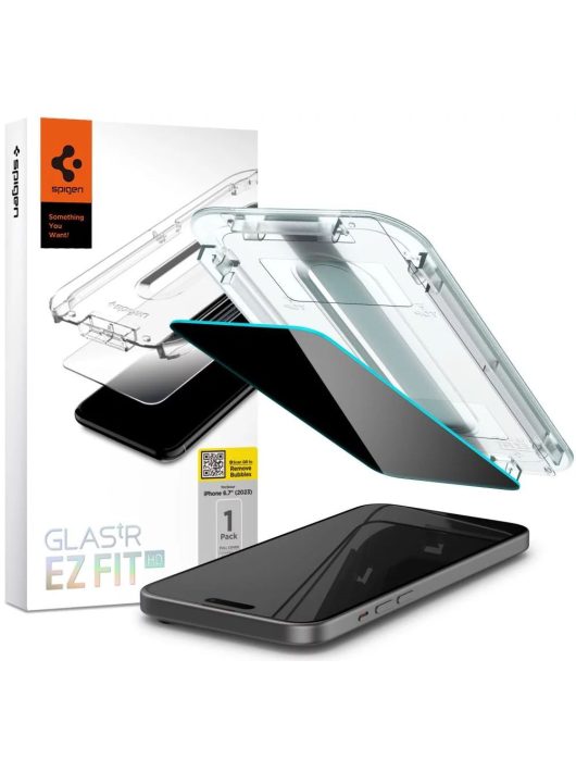 Spigen Glass tR EZ Fit HD Privacy 1 Pack for iPhone 15 Plus