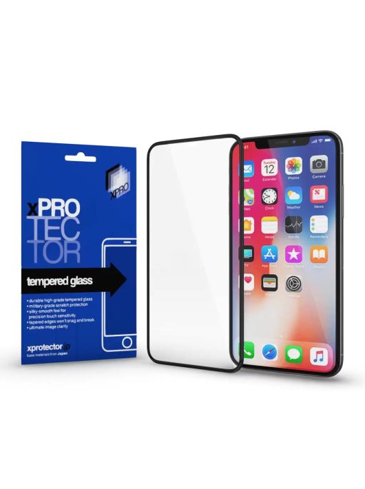 xPRO 127994 Xiaomi Redmi Note 12 Pro/12 Pro Plus Tempered Glass 0.33 Full 3D üveg kijelzővédő fólia Black