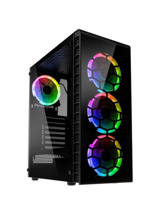 Kolink Observatory Lite RGB Tempered Glass Black