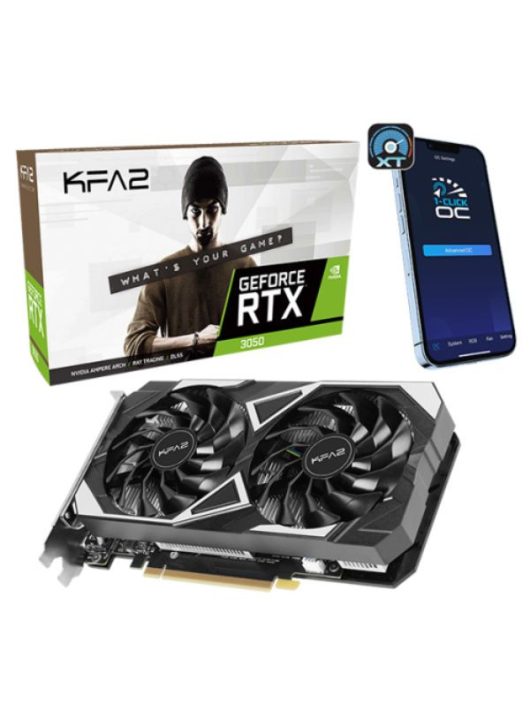 KFA2 GeForce RTX3050 6GB DDR6 EX (1-Click OC)