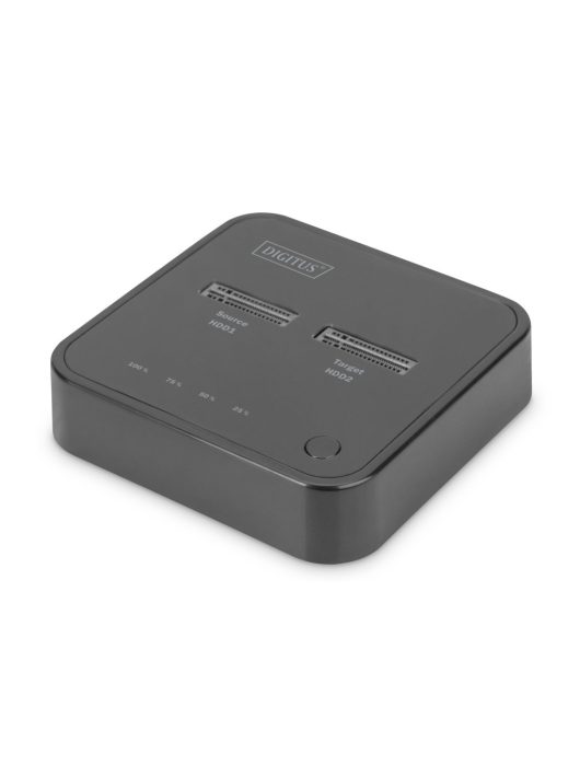 Digitus Dual M.2 NVMe SSD Docking Station with Offline Clone Function USB-C Black