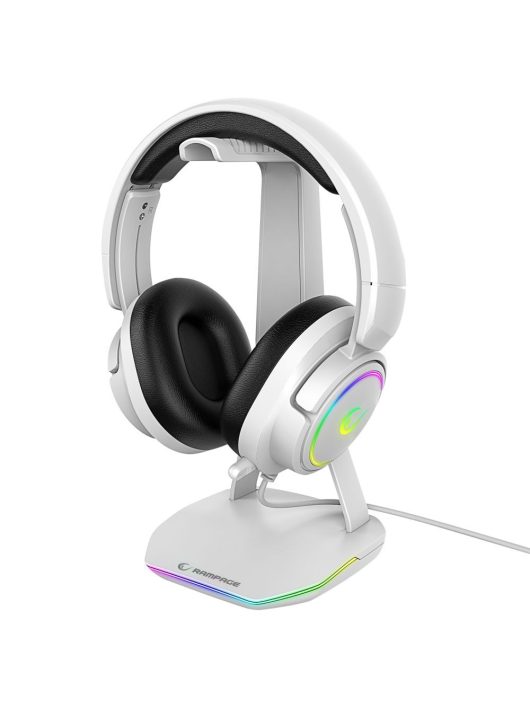 Rampage Tower T14 RGB Headset Stand White