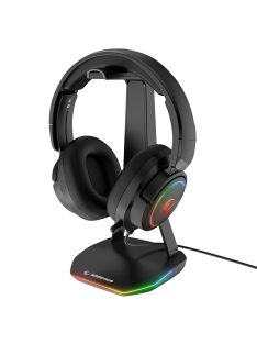 Rampage Tower T14 RGB Headset Stand Black