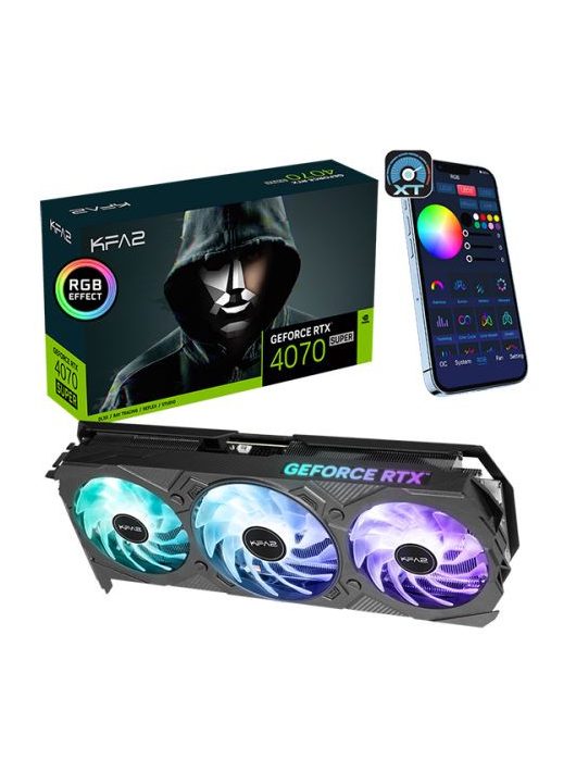 KFA2 GeForce RTX4070 Super 12GB DDR6X EX OC Gamer (1-Click OC)