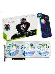   KFA2 GeForce RTX4070 Super 12GB DDR6X EX OC Gamer White (1-Click OC)