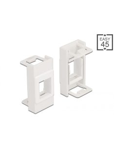 DeLock Easy 45 Module Keystone Holder 22.5 x 45mm White