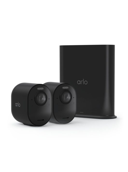 Arlo Ultra 2 Wireless Outdoor Security Camera (2 Camera Kit) (Base station included) Black