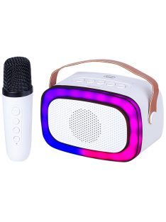   Trevi XR8A01 Mini Bluetooth Karaoke Party Speaker for Kids White