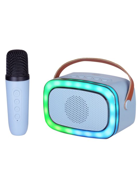 Trevi XR8A01 Mini Bluetooth Karaoke Party Speaker for Kids Blue