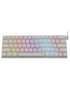 White Shark Wakizashi Blue Switches Gaming Keyboard White US