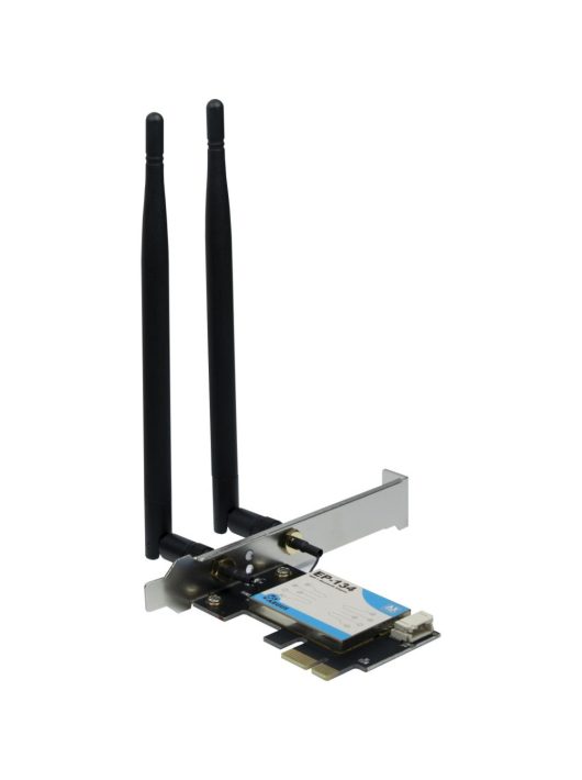 Inter-Tech EP-134 PCIe Adapter with WiFi 6 and Bluetooth 5.2