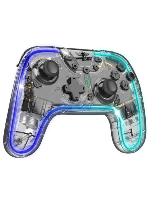 Spirit Of Gamer Pulse Bluetooth RGB Gamepad Transparent